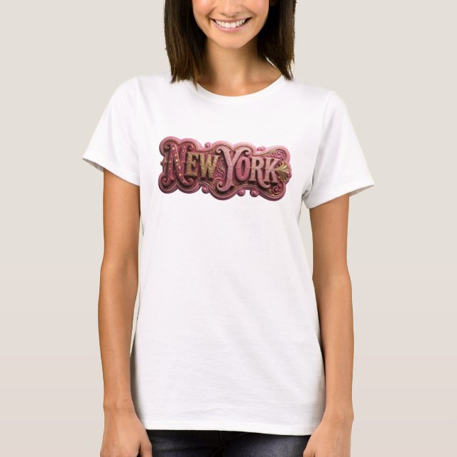 Camiseta Witty Gold NEW YORK (Frente)