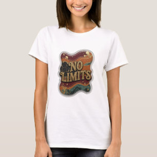 Camiseta Witty Gold Slogan SEM LIMITES