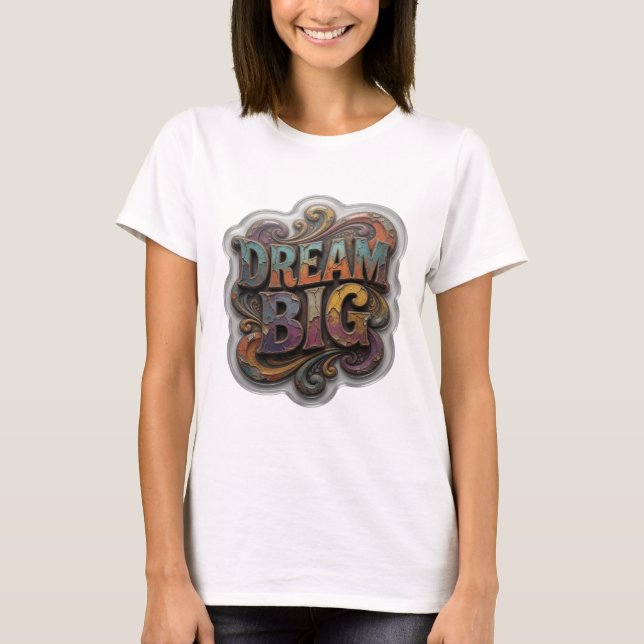 Camiseta Witty Orange SONHE GRANDE (Frente)