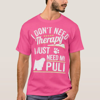 Camiseta Witty Puli Legal Terapia de Cães Dizendo