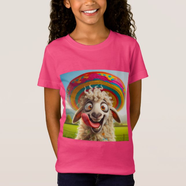 Camiseta Witziges Schaf mit Sombrero (Frente)