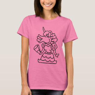 Camiseta Wizard101 Doodle Francesca (preto & branco)