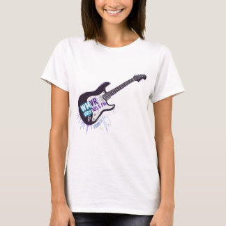 Camiseta WMVR 105.5 FM: Guitarra de Rock Elétrica
