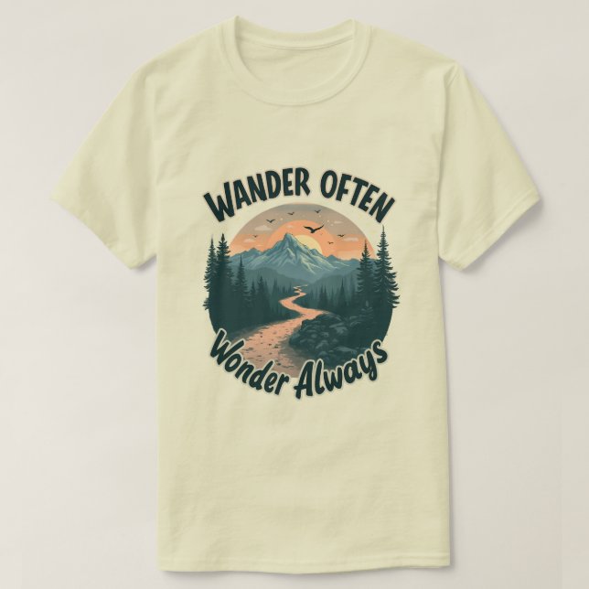Camiseta Wnader frequentemente se pergunta sempre aos amant (Frente do Design)