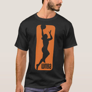 Camiseta Wnba Basball Logo Tshirt Clássica T Clássica T-Sh