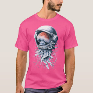 Camiseta Wo Água-viva Espacial Astronauta Mergulho Praia Je