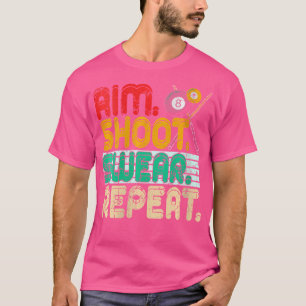 Camiseta Wo Aim Shoot ou Repete Snooker Billiards