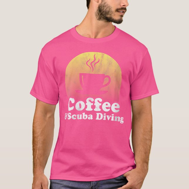 Camiseta Wo Coffee E Scuba Diving (Frente)
