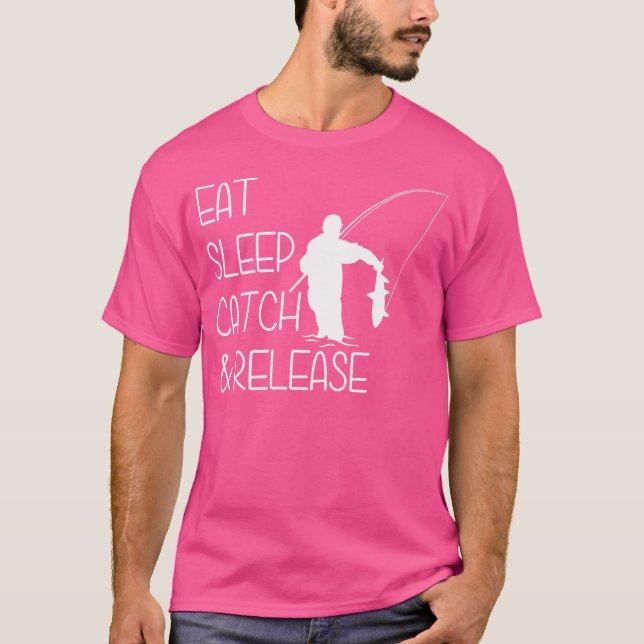 Camiseta Wo Comer Pescadores De Capturas Para Dormir (Frente)
