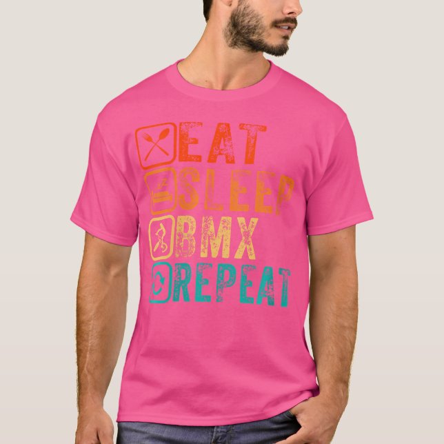 Camiseta Wo Comer Repetição Bmx De Sono (Frente)