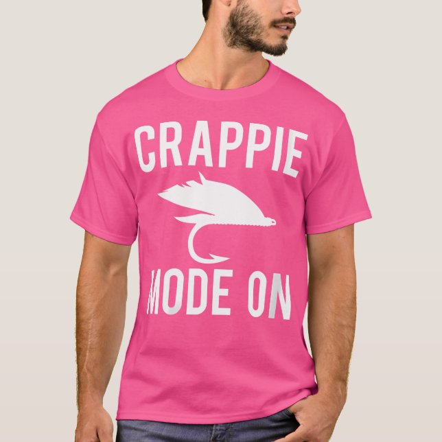 Camiseta Wo Crappie Mode No Pescador (Frente)