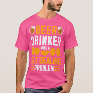 Camiseta Wo Engraçado Pote Dealer Beer Drinker Cita Cerveja