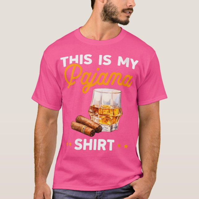 Camiseta Wo Este É Meu Charuto E Bourbon (Frente)