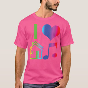 Camiseta Wo Eu Amo Música House Rainbow Trap Música Techno 