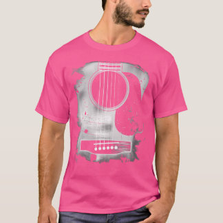 Camiseta Wo Guitar Arte Música Guitarra Acústica de Seis Co