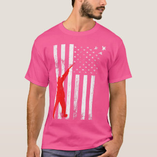 Camiseta Wo Gun Rifle Duck Caça Bandeira Americana