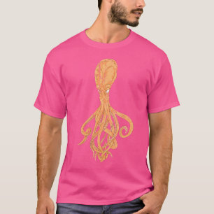 Camiseta Wo Kraken Ocean Animal Sea Monster Scuba Divisor O