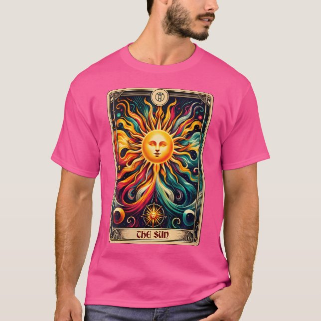 Camiseta Wo Major Arcana Tarot Card The Sun (Frente)