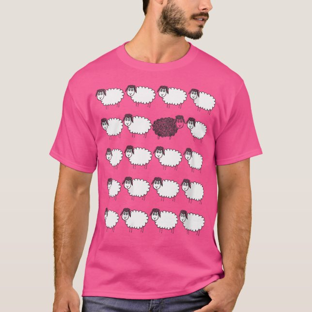 Camiseta Wo Memabilia Ovelhas Negras E Brancas (Frente)