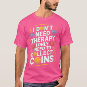 Camiseta Wo Numismática Numismata Para Colecionador De Moed