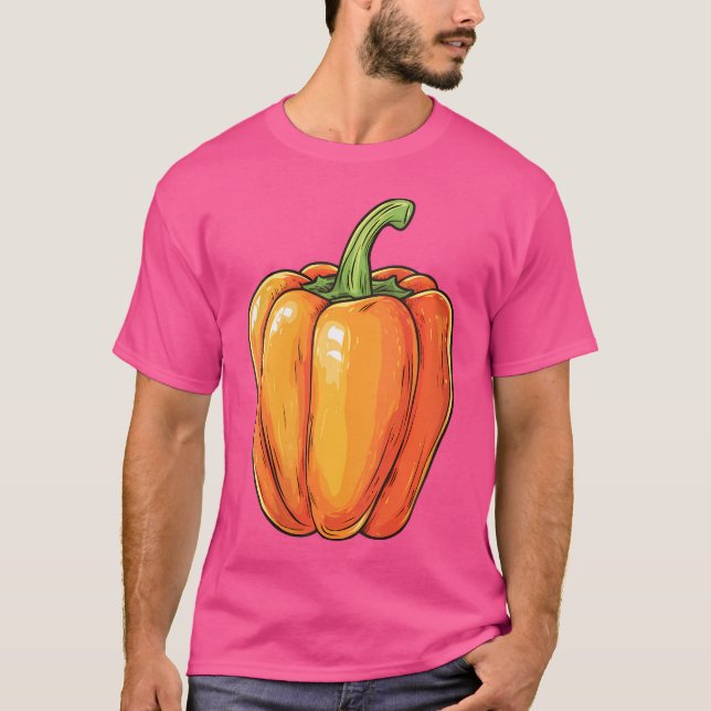 Camiseta Wo Orange Bell Pepper (Frente)