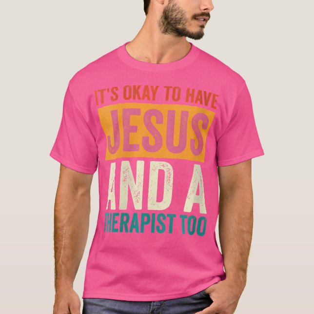 Camiseta Wo Saúde Mental Está Tudo Bem Ter Jesus E Um (Frente)