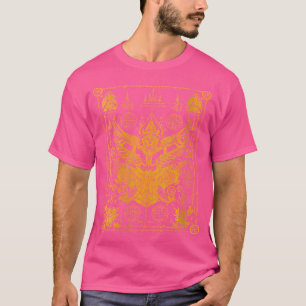 Camiseta Wo Sawadee Tailandês Tradicional Sak Yant Thai Twi