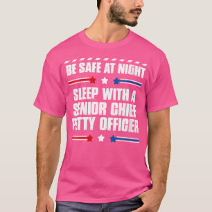 Camiseta Wo Sênior Suboficial Engraçado Esteja Seguro À Noi