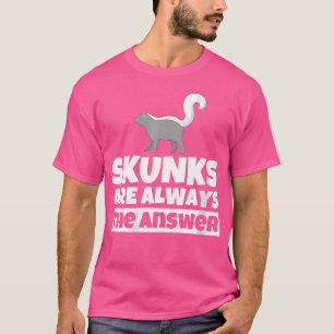 Camiseta Wo Skunk Lover Engraçado Humor