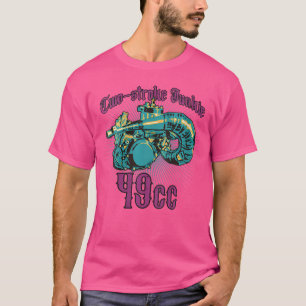 Camiseta Wo Two-Stroke Junkie Motocicletas 49Cc