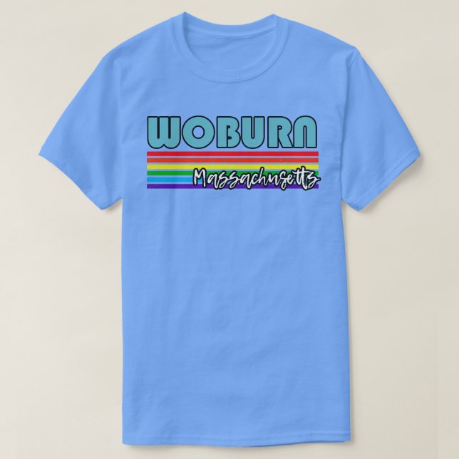 Camiseta Woburn Massachusetts Pride Woburn Gift LGBT (Frente do Design)
