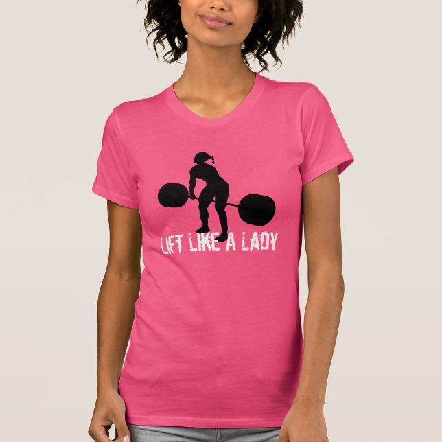 Camiseta WOD - Levante como uma senhora (Frente)