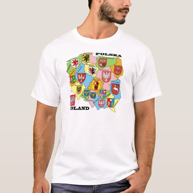 Camiseta Wojewodztwa Polski_mapa (Frente)