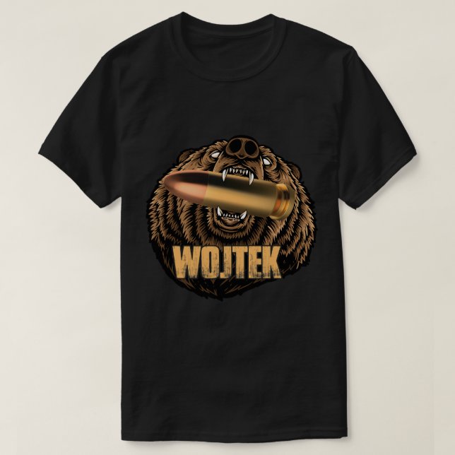 Camiseta Wojtek the Soldier Bear Polish Hero 1 (Frente do Design)