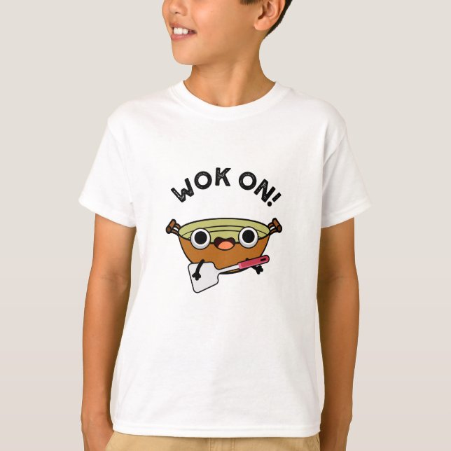 Camiseta Wok On Funny Chinese Cozinhar Pun (Frente)