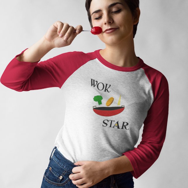 Camiseta Wok Star Veggie Chef Funny (Criador carregado)