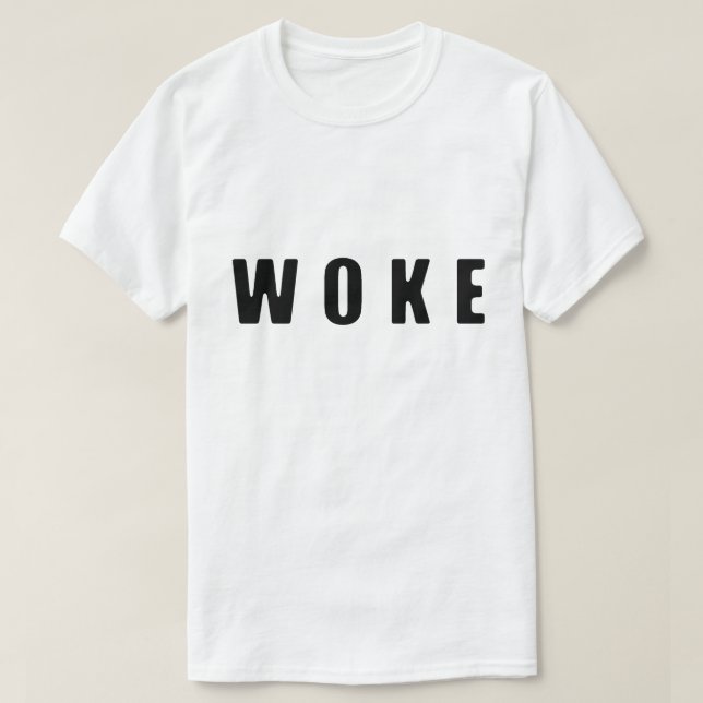 CAMISETA "WOKE" (BRILHO) (Frente do Design)