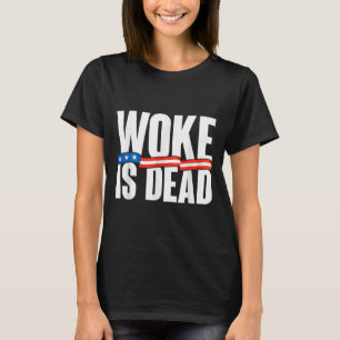 Camiseta Woke É Morto Engraçado Slogan Engraçado Citação De