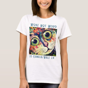Camiseta Woke não esquisito Kamala Cat T-Shirt