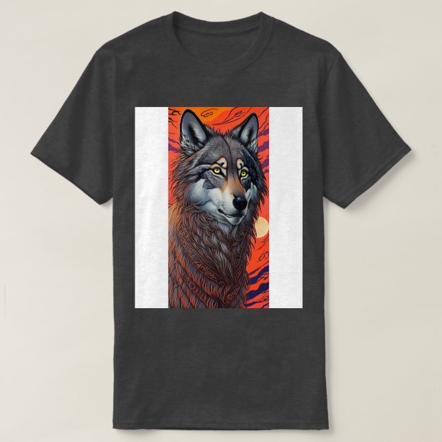 Camiseta Wolf 10 do Spirit Guide (Frente do Design)