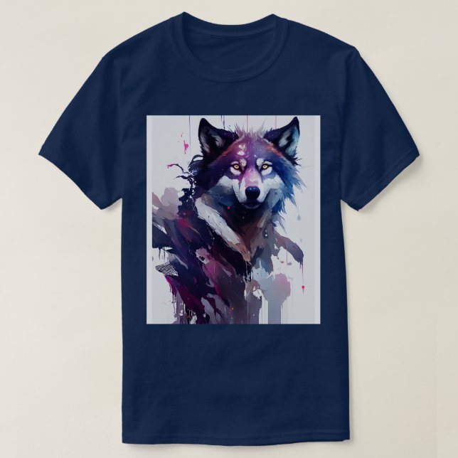 Camiseta Wolf 6 do Spirit Guide (Frente do Design)