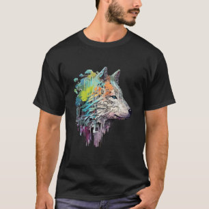 Camiseta Wolf Alpha Animal World Predator Wild Art