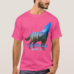 Camiseta Wolf Amadurece Dia da Terra 50º Aniversário 22 de