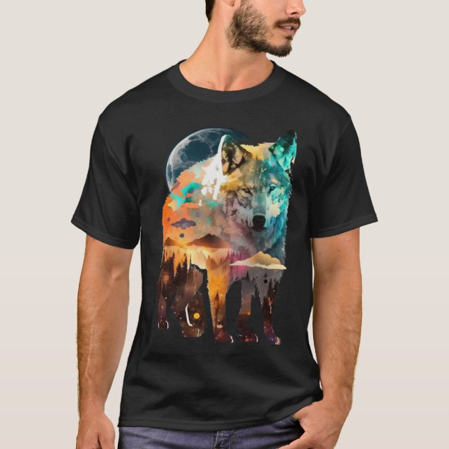 Camiseta Wolf And Wolves Men Women Kids  56 (Frente)