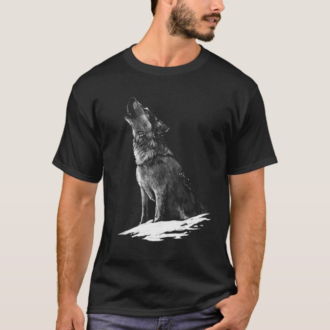 Camiseta Wolf Animal Print Wolves Animal Motif Wolf (Frente)