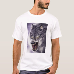 Camiseta Wolf Art Beast With Fangs Tee - Camisa At
