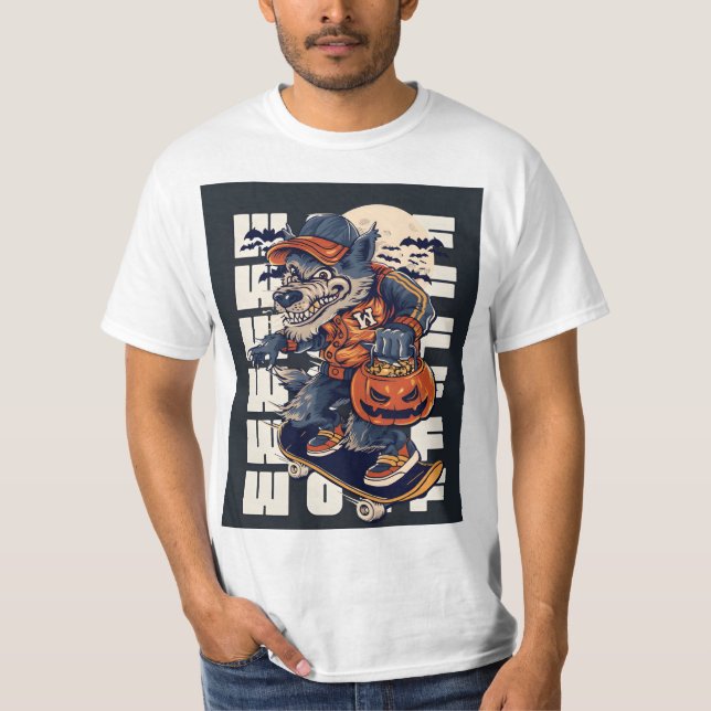Camiseta Wolf Art Poster. (Frente)