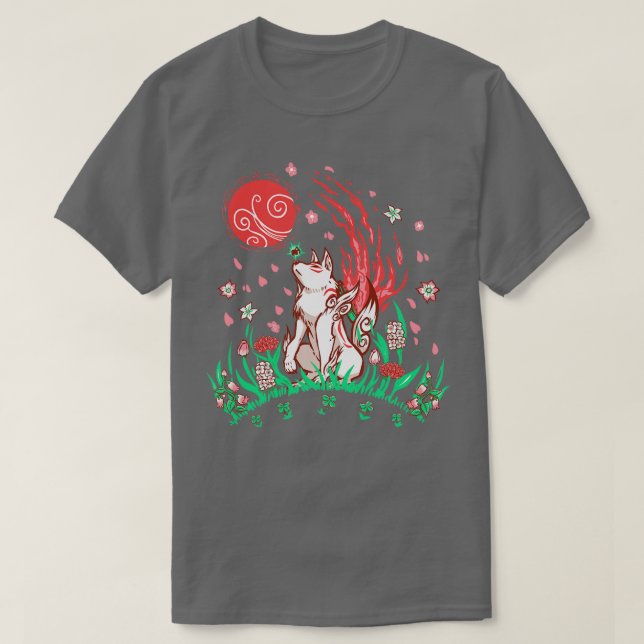 Camiseta Wolf Blossom Breeze (Frente do Design)