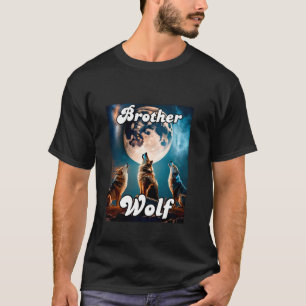 Camiseta Wolf Brother Matando A Tribo Familiar Lobos Moon K