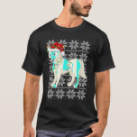 Camiseta Wolf Christmas Lights Santa Hat Wolf Ugly Xmas<br><div class="desc">Wolf Christmas Lights Santa Hat Wolf Ugly Xmas</div>